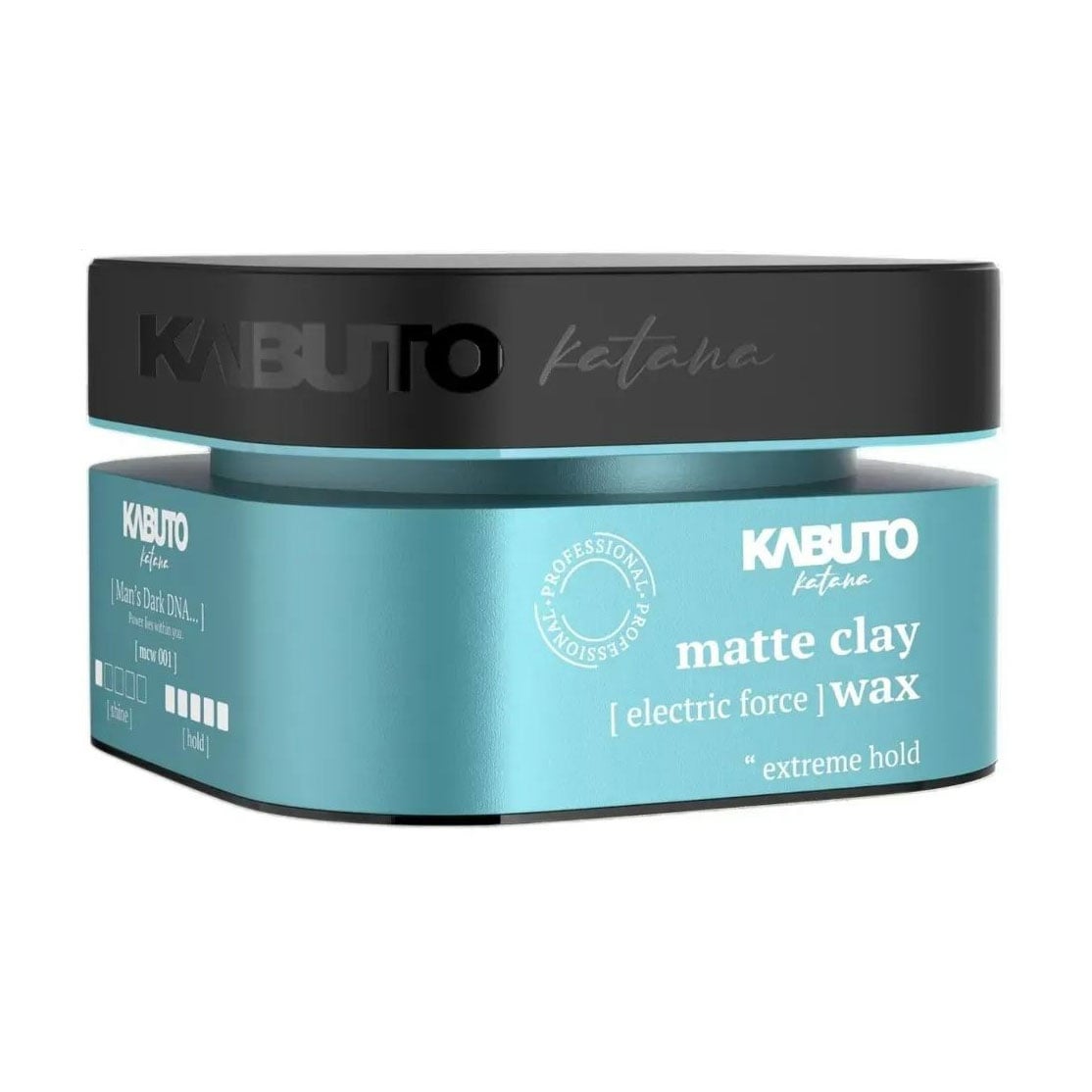 Чоловіча глина для укладання волосся Kabuto Katana Matte Clay Wax, Electric Force Екстрасильна фіксація, 150 мл